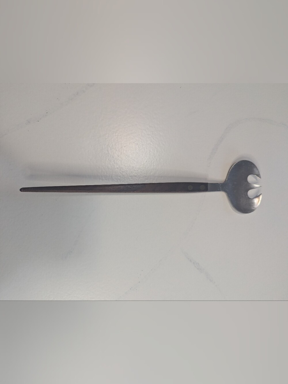 Nevco Mod Retro MCM Serving Spoon 1960s Wood Handle Spoon Japan Stainless